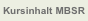 Kursinhalt MBSR